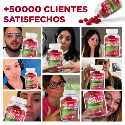 Gominolas Vinagre de Manzana, Transforma Tu Bienestar con Solo 2 Gummies al Dia