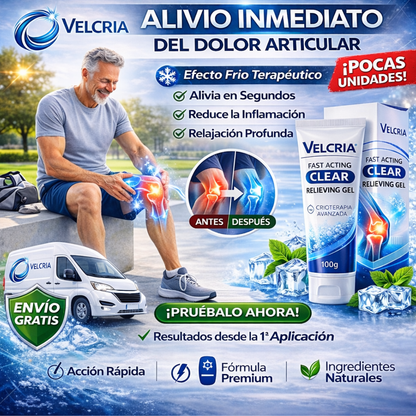 1+1 Gratis / Gel para aliviar el dolor de acción rápida con crioterapia refrescante