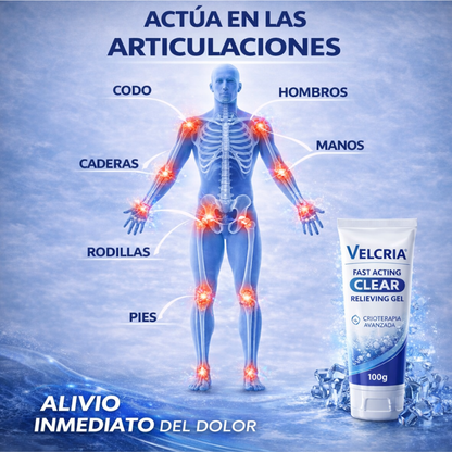 1+1 Gratis / Gel para aliviar el dolor de acción rápida con crioterapia refrescante