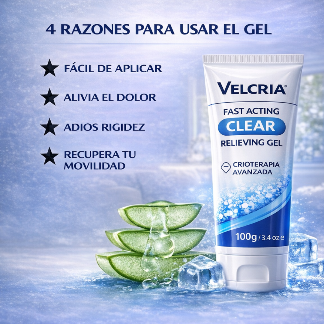 1+1 Gratis / Gel para aliviar el dolor de acción rápida con crioterapia refrescante
